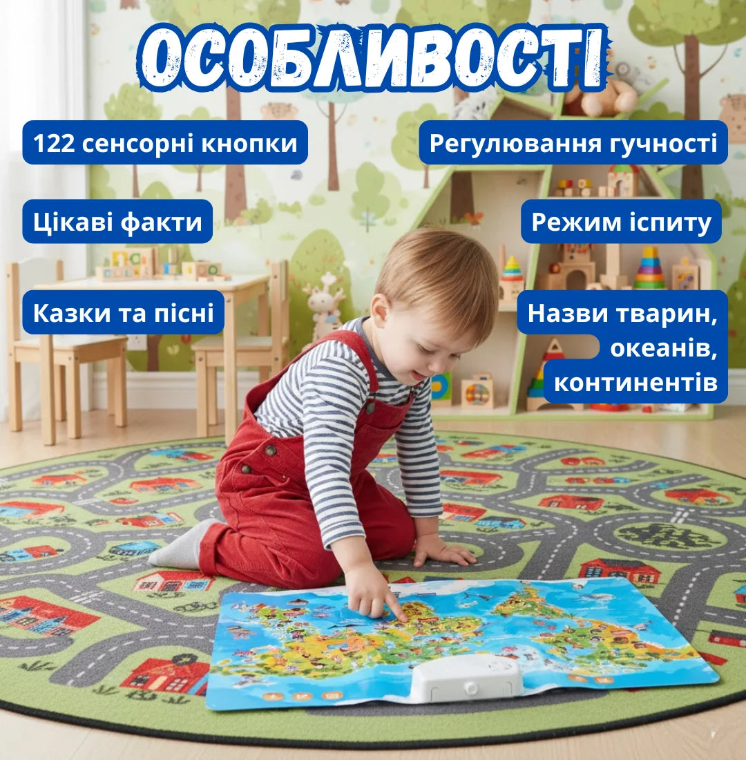 Інтерактивний плакат "Мапа Світу"