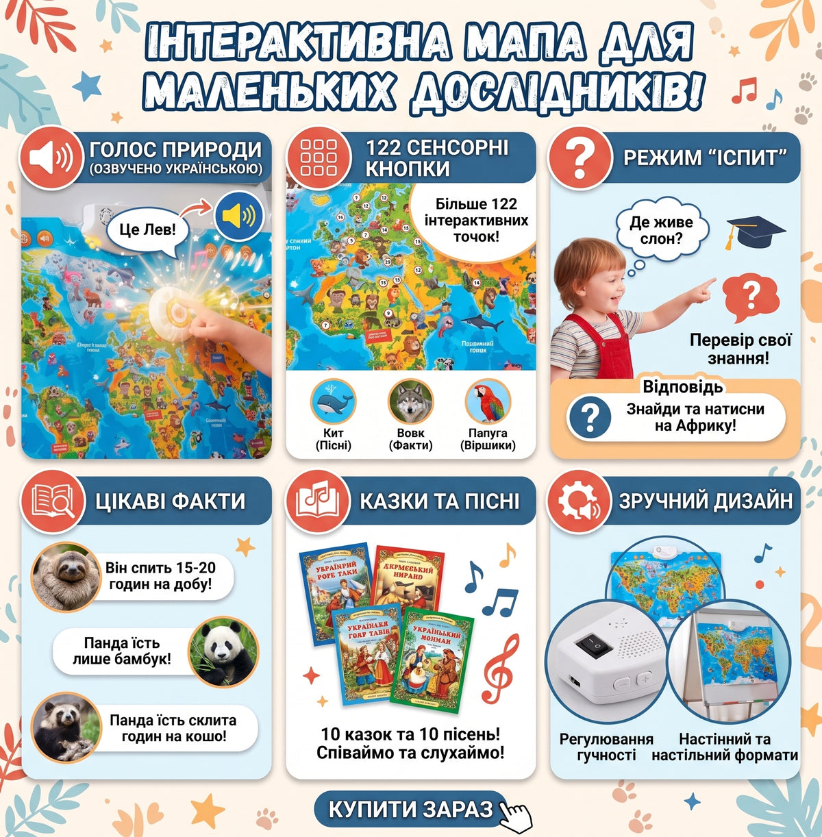 Інтерактивний плакат "Мапа Світу"