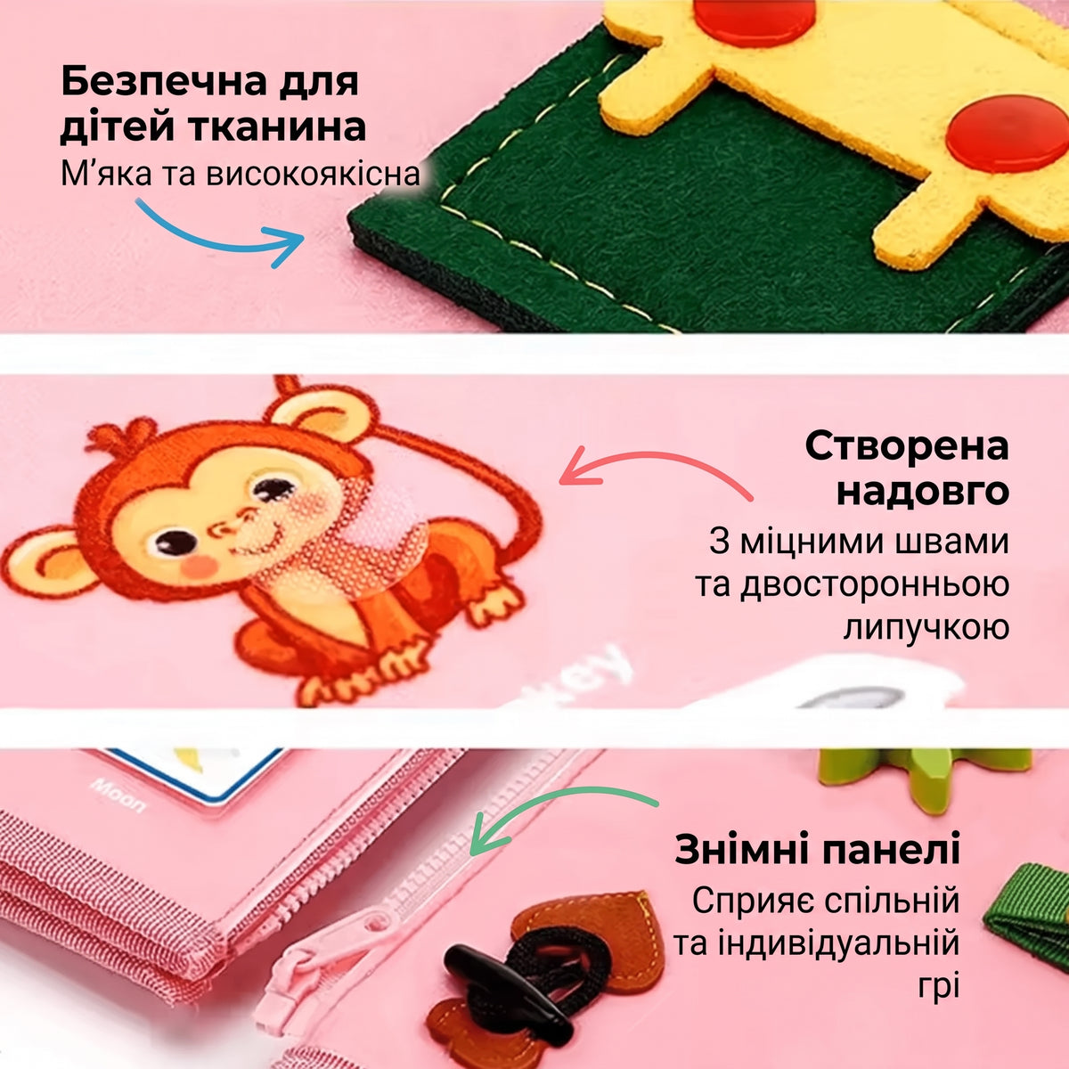 Інтерактивна книга МОНТЕСОРРІ 12в1